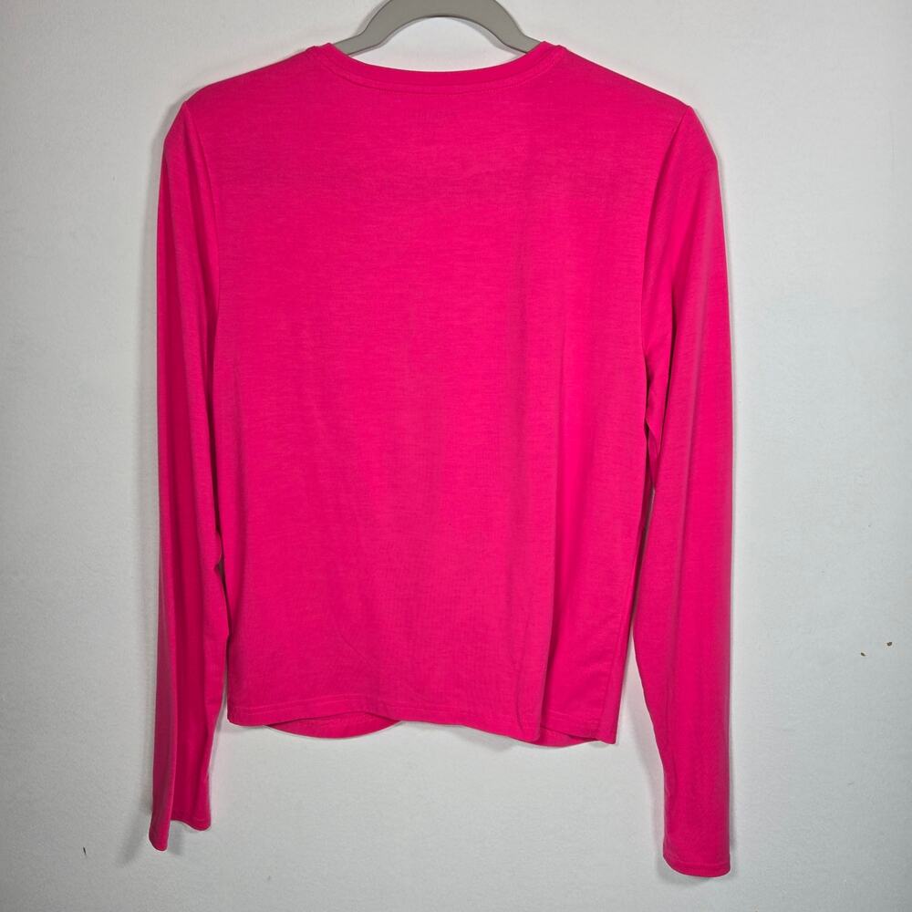 Athleta Essence Pink Twist Top. Size Large. - Picture 2 of 8